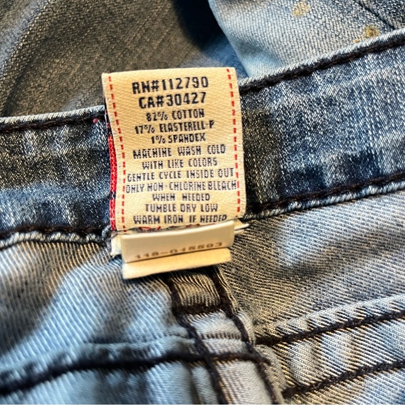 TRUE RELIGION Low Rise Bootcut Sz 26 Black Label Made In USA - Picture 8 of 9